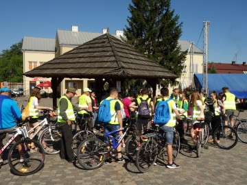 Rowerowy rajd przełajowy zielonym szlakiem pieszym 