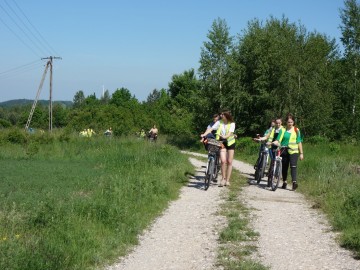 Rowerowy rajd przełajowy zielonym szlakiem pieszym 