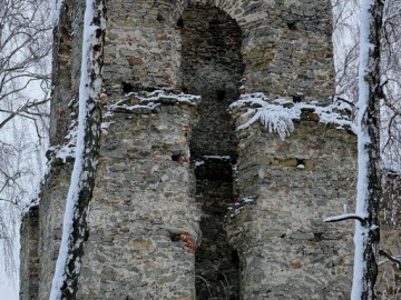 Zimowe pejzaże z Przedborskiego Parku Krajobrazowego., 