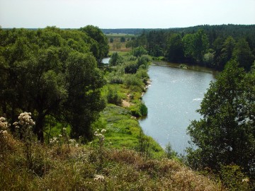 Widok z grodziska pod Konopnicą